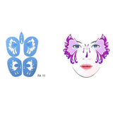 Max Reusable Stencils Face Paint Stencil Template Fancy Dress Make Up Tools FA11