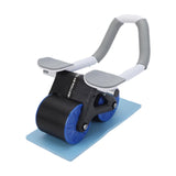 Maxbell Elbow Support Ab Roller Wheel Multi Ab Machine Automatic Return Blue