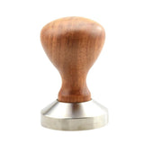 Max Stainless Steel Espresso Coffee Bean Tamper Press Tool Wooden Handle #2 57mm