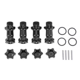 Max 17mm Hex Hub 30mm Extension Adapter Combiner for HSP 94087 1/8 RC Car Black