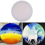 Max White round Blank Canvas Wooden Frame For Oil Acrylic Painting DIY 30cm