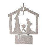 Maxbell Jesus Ornament Holy Family Statue Figurines Jesus Birth Argent Style D