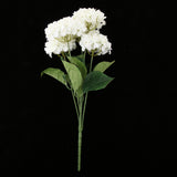 Maxbell 5 Heads Artificial Silk Fake Flower Home Bridal Wedding Decoration DIY  White