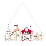 Maxbell Wooden Christmas Decoration Holiday Party Home Hanging Ornament Santa Clause