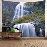 Max 3D Waterproof Tapestry -Landscape Series Vertical Waterfall Decor 180x180cm