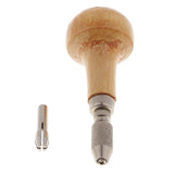 Max Mini Wooden Handle Pin Vise Hand Twist Drill Rotary Tools for 1.0-2.4mm Bits