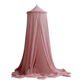 Maxbell Mosquito Net Bed Canopy Yarn Play Tent Bedding for Kids Playing Castle Pink