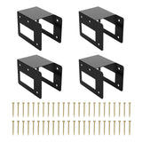 Maxbell Carbon Steel Firewood Bracket Kit Wood Storage Holder Log Rack Storage