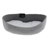 Maxbell Foldable Travel Cat Carrier Bed - Kitten Comfortable Nest With Cozy Cushion Gray