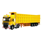 Maxbell Transporter Semi-trailer Model 1:50 Toy Kids Children Birthday Gifts Yellow