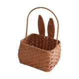 Maxbell Cute Bunny Easter Basket for Family Home Wedding Garden Decoration brown