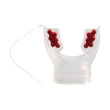 Maxbell Scuba Regulator Mouthpiece with Tie Strap Comfort Bite Replacement for Adult Red