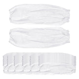 Maxbell 50 Pairs Disposable Oversleeves Arms Sleeves Non Woven Fabric Elastic Straps White