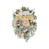 Maxbell Spring Wreaths for Front Door Hanging Easter Artificial Flowers Garland 16''