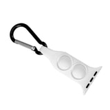 Maxbell Nurse Carabiner Silicone Band Strap Fits for iWatch White 42 or 44mm