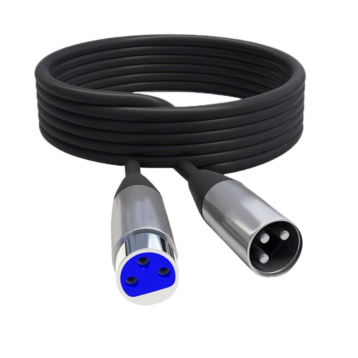 Maxbell XLR Microphone Cable Black Microphone Extension Cable for Microphone Cord 3m