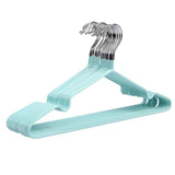 Maxbell Clothes Hanger Storage Rack PVC Coating Steel Coat Hanger Holder Cyan