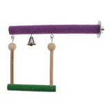 Maxbell Parrot Bird Wooden Perches Stand Rest Swing for Pet Bird Cage Decoration