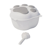 Maxbell Pet Dog Food Storage Container with Lid Food Dispenser Grains Rice Case Gray