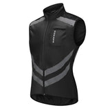 Maxbell Windproof Sleeveless Cycling Vest Reflective Safety Vest for Running M