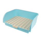 Maxbell Pet Litter Box Corner Toilet Tray Pan Potty Trainer Adult Rabbit Cage Blue