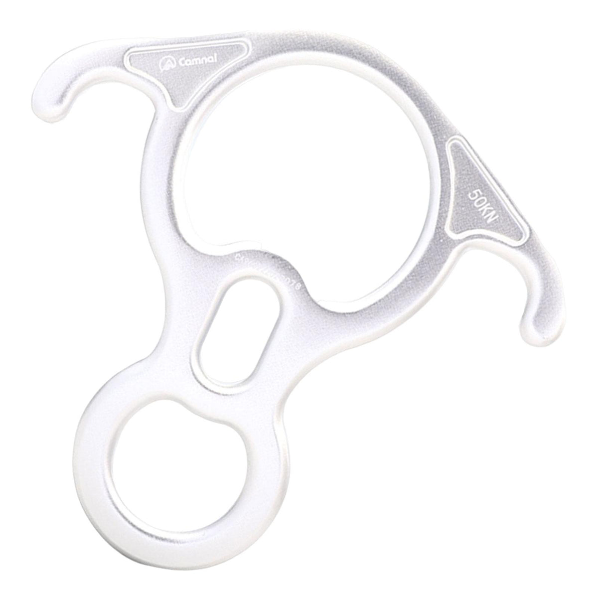 Maxbell 50kN 11000 Lbf Rescue Figure 8 Descender Large for Rope Rappel Dance White
