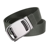 Maxbell Nylon Belt for Men Webbing Canvas Belts for Hunting Mountain Climbing Hiking gray