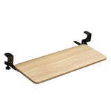 Maxbell Keyboard Tray Under Desk Save Space adjustable for Typing Desktop Wood Color