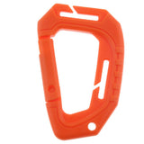 Maxbell Heavy Duty Plastic Carabiner Clip Snap Hook Spring Loaded Carabina  Orange