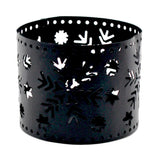 Max Maxb Christmas Iron Hollow  Candle Holders Xmas Candlestick Decoration Black Snowflake