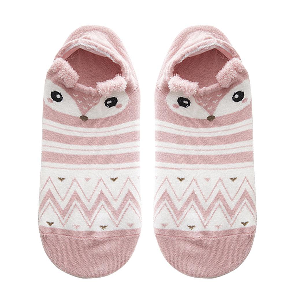 Maxbell Cartoon Casual Low Ankle No Show Cotton Boat Socks B