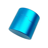 Maxbell Pool Cue Chalk Holder Organizer Round Shape Easy to Use Carrier Case Metal Blue