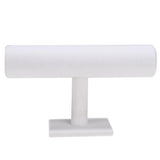 Max T-bar Jewelry Bracelet Bangle Watch Display Stand Holder White Velvet