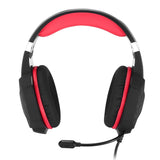 Maxbell G1000 3.5mm PC Bass Stereo Headphones LED Light Gaming Headset Black and red