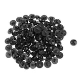 Maxbell Mushroon Doll Eyes Plastic Sewing Buttons Animal Craft Round Noses Black 15mm