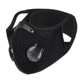 Maxbell Cycling Sports Anti Dust Gas Activated Carbon Filter Half Face Mask Black