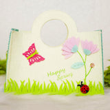 Maxbell Cute Easter Gift Bag Cartoon Felt Tote Bag Spring Easter Egg Baskets C