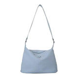 Maxbell Women Shoulder Bag Elegant Stylish Nylon Tote with Zipper Closure Pouch Blue