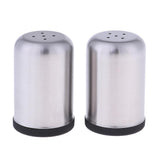 Maxbell 2pcs Stainless Steel Spice Shaker BBQ Condiment Seasoning Box Dispenser 5 Holes L