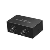 Maxbell Bi Directional 4 Way RCA Stereo Audio Switch Sound Receiver for Theater