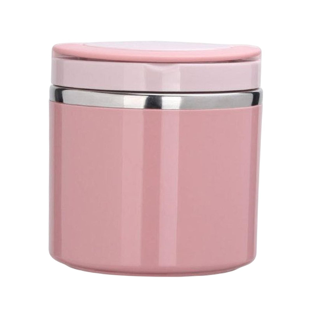 Maxbell Kitchen Thermal Cup Pink Portable Porridge Lunch Box for Travel Picnic 630ml