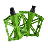 Maxbell Bicycle Metal Alloy Flat Platform Pedals MTB Road Mountain Bike Pedal Green