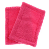 Max 2 Pack Velvet Small Animals Warm Mat for Hamster, Guinea Pig, Ferret Rose Red