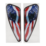 Maxbell 1 Pair US Flag Fuel Tank Stickers Motorcycle Decals For Harley XL883 Dyna