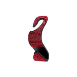 Maxbell Auto Car Backseat Hook Seat Hanger Shiny Eye Catching Save Space Durable Red