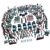 Maxbell 307 Piece Plastic Soldier 4cm Army Figures Playset Army Sand Scene Model Toy