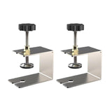 Maxbell 2x Stainless Steel Woodworking Clamp Fasten Stable Fixing Clip Adjustment 8cmx7cmx5.8cm