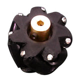Maxbell Omni wheel Mecanum Wheels with Coupling Black