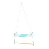 Max Wooden Handicraft Pine Single-layer Partition Shelf + Clothes Hanger Green