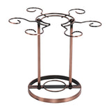 Maxbell Wine Glass Stand Countertop Glass Stemware Rack for Tabletop Kitchen Barware Bronze